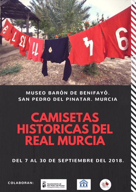 Camisetas históricas del Real Murcia se podrán ver en San Pedro del Pinatar - 1, Foto 1