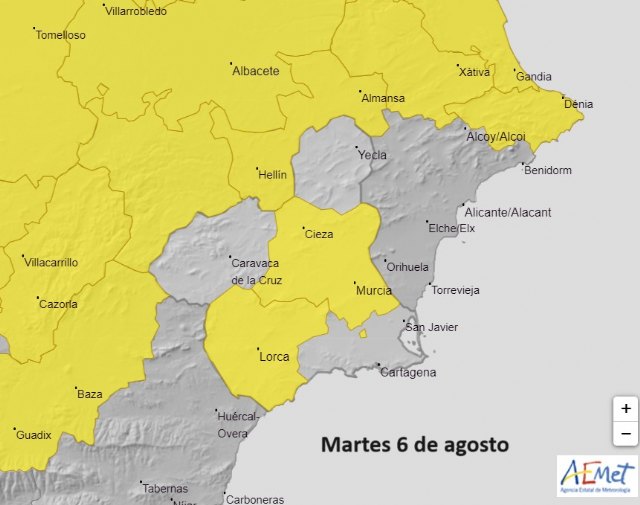 Temperaturas altas, pero no extremas, durante esta semana en la Región de Murcia, Foto 1