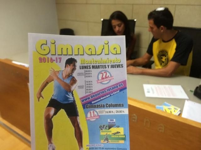 La Concejalía de Deportes iniciará el programa de “Gimnasia de mantenimiento para adultos” el próximo 15 de septiembre