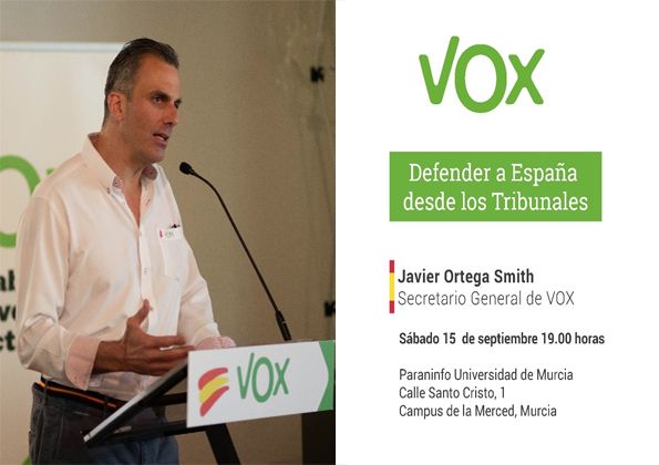 Javier Ortega inaugurará el sábado 15 de septiembre, por la mañana, la nueva sede de VOX en Cieza - 1, Foto 1