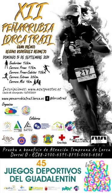 La XII Peñarrubia Lorca Trail cita a aficionados de toda la Región el 15 de septiembre en los Juegos Deportivos del Guadalentín - 1, Foto 1