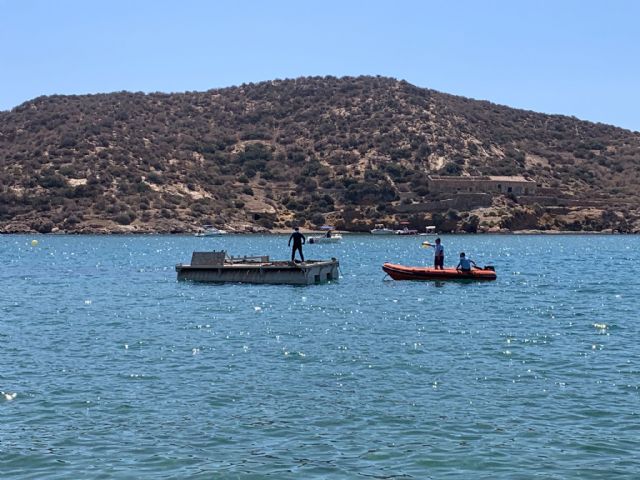 Termina la instalación de las infraestructuras para la extracción del pecio de Mazarrón - 1, Foto 1