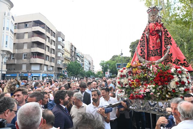 López Miras define la llegada de la Virgen de la Fuensanta a Murcia como uno de los días más especiales en el que se comparte la ilusión, la esperanza y la pasión de toda una ciudad - 1, Foto 1