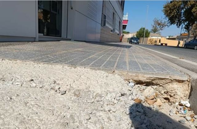 Sí Cartagena denuncia que la obra de acondicionamiento de la calle don José Marcos de la Palma lleva tres meses parada - 2, Foto 2