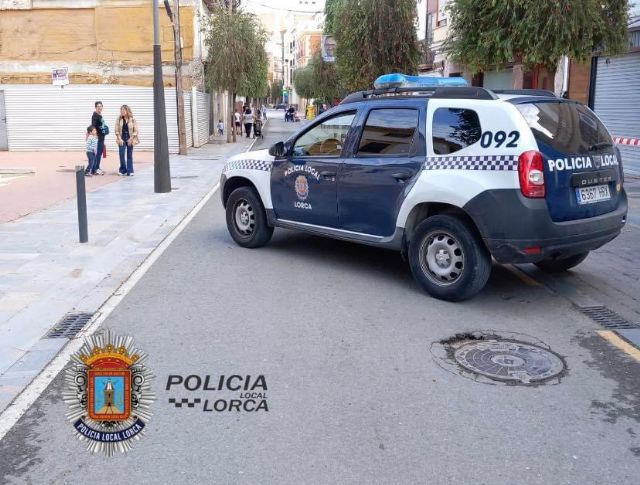 Corte de tráfico en el casco urbano de Lorca con motivo de la procesión de la Virgen de la Aurora - 1, Foto 1