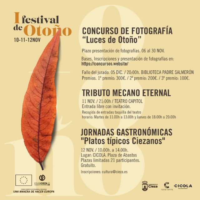 Tomás Rubio y María Turpín presentan el I Festival de Otoño de Cieza - 4, Foto 4