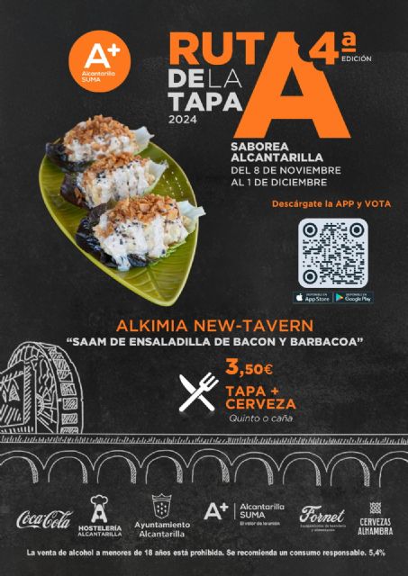 Tapas con bebida y cócteles a precios especiales a partir del viernes en la ruta gastronómica Saborea Alcantarilla - 1, Foto 1