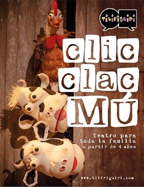 La compañía madrileña Titiriguiri presenta el espectáculo CLIC, CLAC, MÚ en el Teatro Villa de Molina el viernes 8 de noviembre - 1, Foto 1