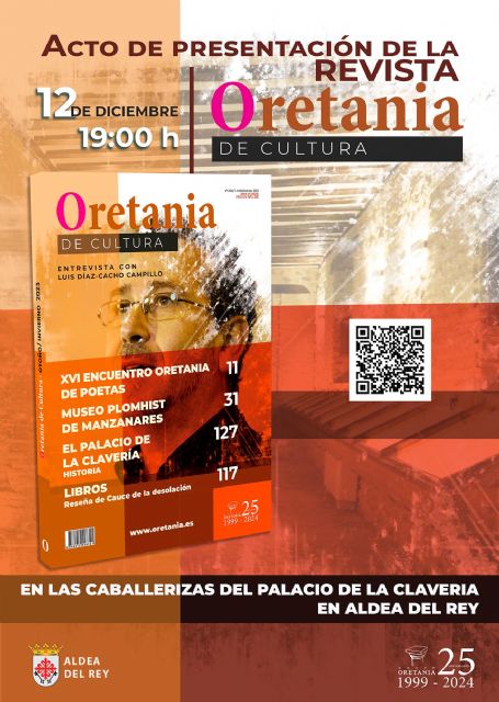 La revista Oretania de Cultura se presentará en las 'Caballerizas del Palacio de la Clavería' de Aldea del Rey el próximo martes - 1, Foto 1