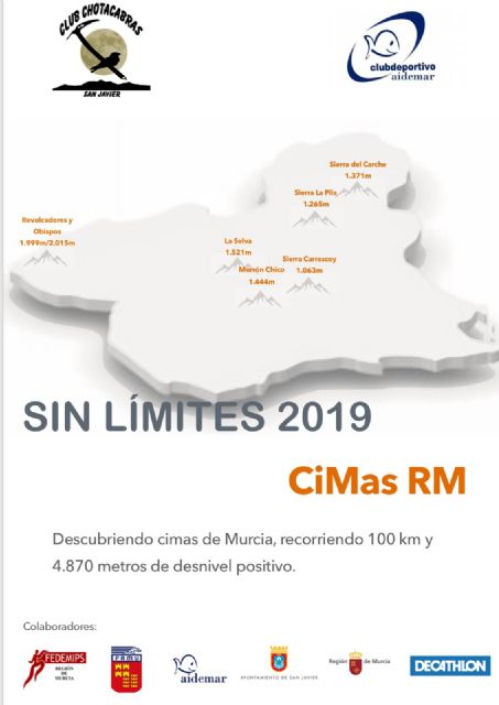 Sin Límites 2019 incluye seis cimas de más de 1000 metros en la Región de Murcia - 3, Foto 3