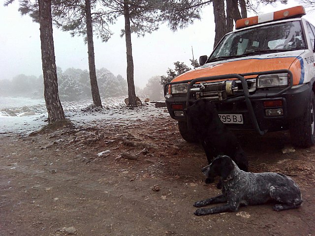 Las primeras nieves del invierno llegan a las cotas más altas del parque regional de Sierra Espuña - 5, Foto 5