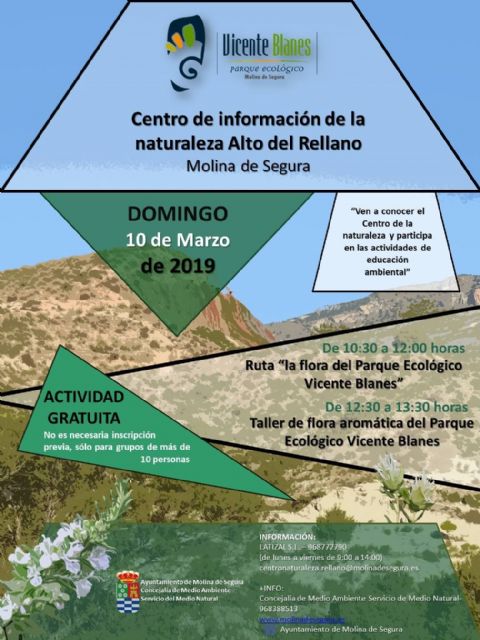 Las plantas aromáticas y sus usos tradicionales centran las actividades en el Centro de Información de la Naturaleza Alto del Rellano de Molina de Segura el domingo 10 de marzo - 1, Foto 1