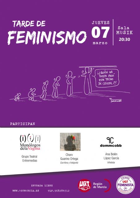 UGT Región de Murcia llama a toda la ciudadanía a secundar la huelga feminista de mañana 8 de marzo - 1, Foto 1