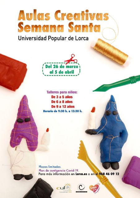 La Universidad Popular pone en marcha una nueva edición del programa 'Aulas Creativas de Semana Santa' para niños y niñas de entre 3 y 11 años - 1, Foto 1