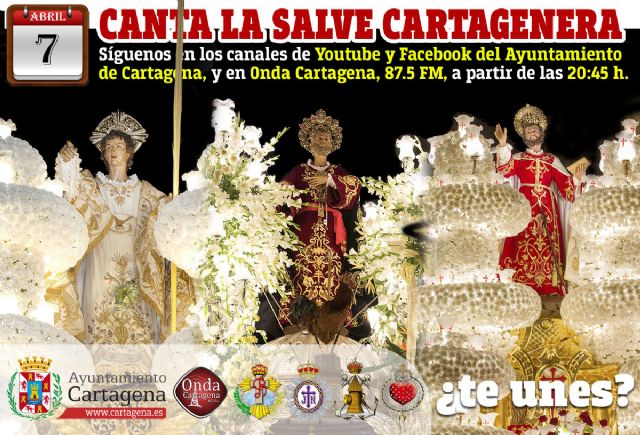 El Martes Santo también tendrá su Salve cartagenera a través de internet - 1, Foto 1