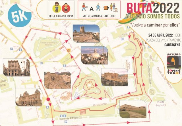 La ruta Autismo Somos Todos regresa el 24 de abril a las calles de Cartagena - 1, Foto 1