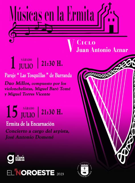 El ciclo ´Músicas en la ermita´ trae el próximo mes de julio dos conciertos a Barranda y La Encarnación - 1, Foto 1