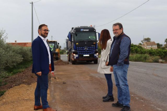 El Ayuntamiento de Lorca inicia los trabajos para la construcción de un nuevo carril bici en el camino Puente del Chavo entre La Pulgara y Marchena - 1, Foto 1