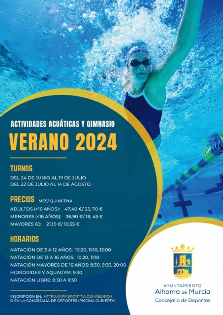 Actividades acuáticas y gimnasio verano 2024 con novedades en baño libre y gimnasio - 1, Foto 1