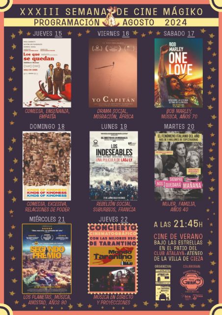 XXXIII Semana de Cine Mágiko. La banda sonora de agosto en Cieza - 1, Foto 1