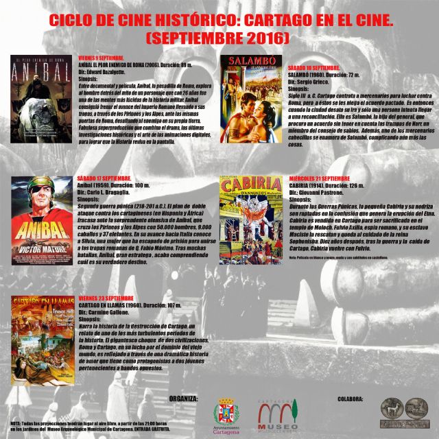 Un ciclo de cine histórico repasará el papel de Cartago en el celuloide - 3, Foto 3