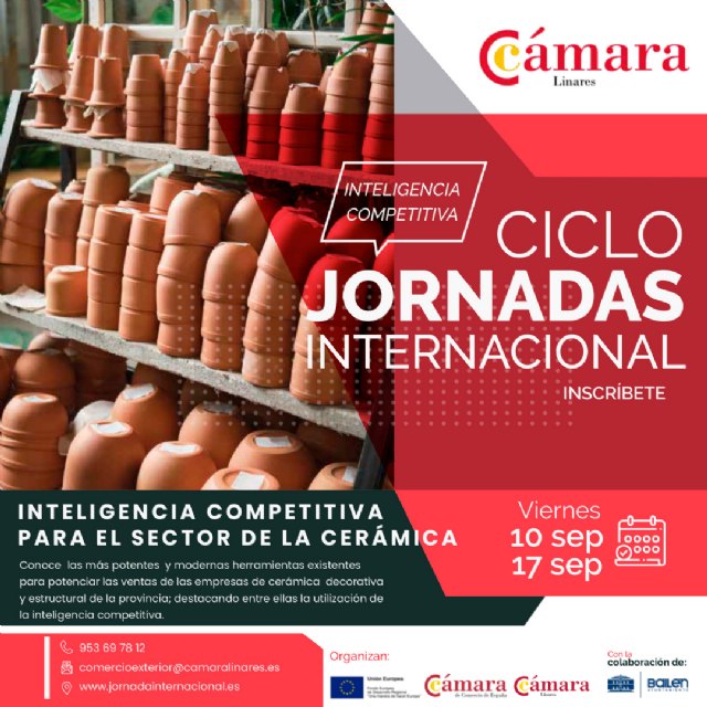 El Ayuntamiento de Bailén y la Cámara de Linares organizan unas jornadas dirigidas a empresas de cerámica de la provincia para dar a conocer herramientas que impulsen sus ventas - 1, Foto 1