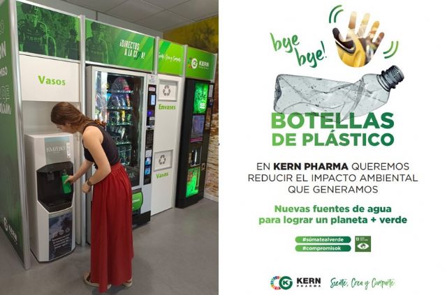 Kern Pharma impulsa la iniciativa “Bye bye botellas” y elimina las botellas de plástico de un solo uso de sus instalaciones - 1, Foto 1