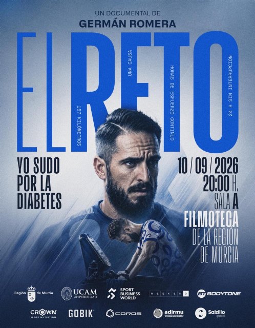 Germán Romera presenta el documental 'El Reto. Yo sudo por la diabetes' este jueves en la Filmoteca Regional Germán Romera presenta el documental 'El Reto. Yo sudo por la diabetes' este jueves en la Filmoteca Regional
