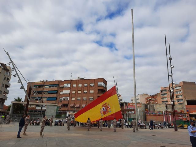 Todo listo para el Homenaje y Jura de Bandera el próximo domingo en la plaza Adolfo Suárez de Alcantarilla - 1, Foto 1