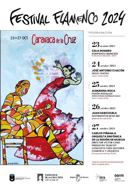 El Festival de Flamenco de Caravaca ofrecerá del 23 al 27 de octubre cinco conciertos gratuitos de consagrados artistas - 3, Foto 3