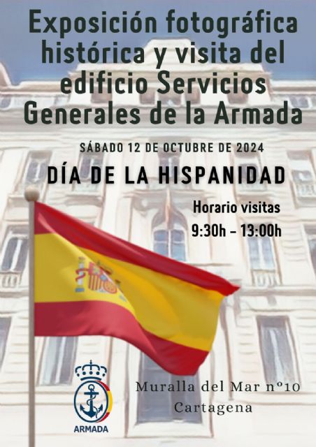 Exposición histórica de fotografía del edificio de Servicios Generales de la Armada el día de la Hispanidad - 1, Foto 1