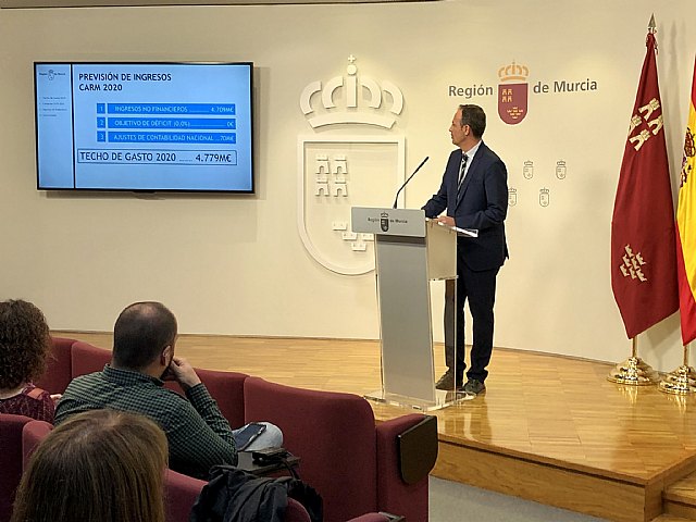 El Ejecutivo regional fija el ´techo de gasto´ para 2020 en 4.779 millones de euros - 1, Foto 1