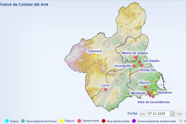 Continúa el Nivel Preventivo por partículas en La Aljorra, Momean, Alumbres y Valle de Escombreras - 1, Foto 1