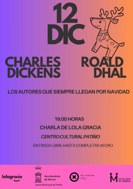 El CC de Patiño acoge una charla de Lola Gracia sobre Roald Dhal y Charles Dickens el 12 de diciembre - 1, Foto 1