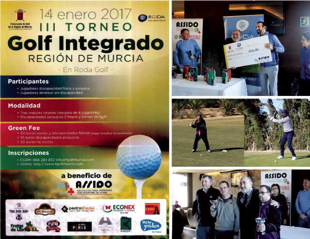 ECONEX participa como patrocinador en el 3er torneo de golf integrado Región de Murcia, a beneficio de ASSIDO - 1, Foto 1