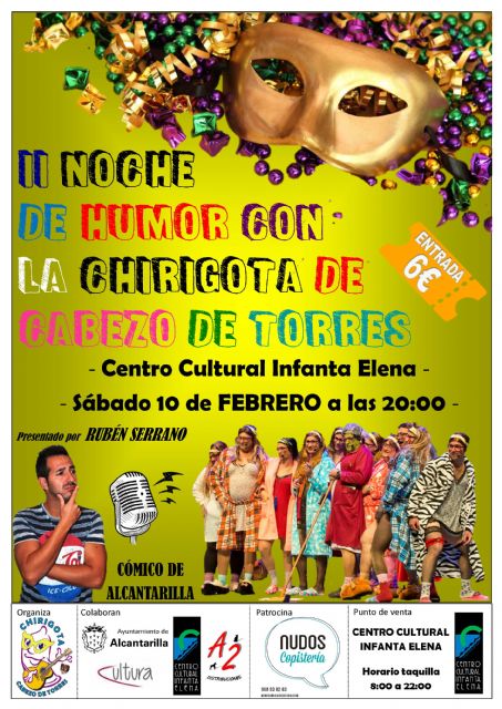 Alcantarilla tendrá en este fin de semana carnavalero, el II Mercadillo de Carnaval en el jardín de Campoamor y Chirigotas en el Centro Cultural Infanta Elena - 3, Foto 3