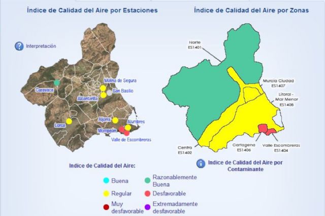 Activado el Nivel Preventivo para partículas en suspensión en las estaciones de La Aljorra, Mompean y Valle de Escombreras - 1, Foto 1