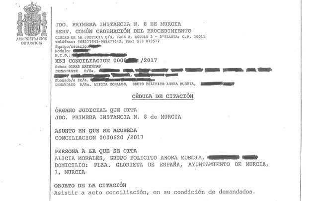 Ahora Murcia recibió una querella por solicitar información y exigir transparencia en el proceso selectivo de bomberos que ha paralizado la justicia - 1, Foto 1