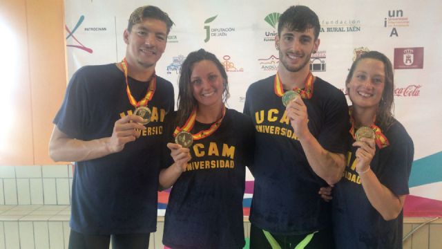 La UCAM brilla en el estreno del Campeonato de España Universitario de natación con 17 medallas - 1, Foto 1