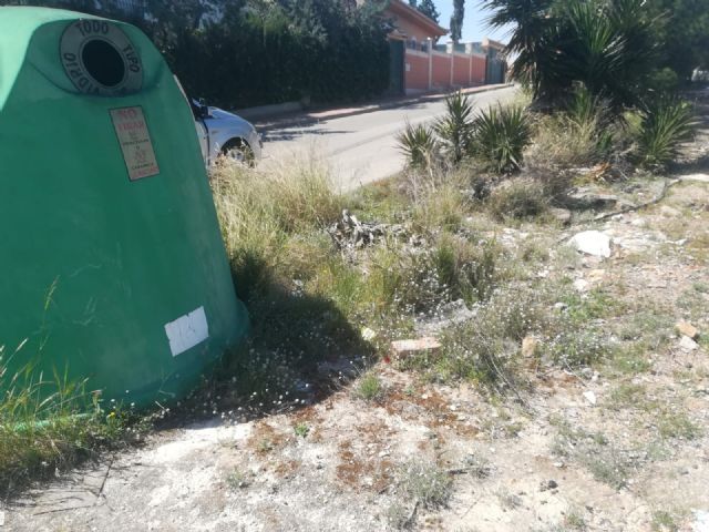 IU-Verdes denuncia el estado de abandono de la urbanización del Cabezo Verde, en Alcantarilla - 3, Foto 3