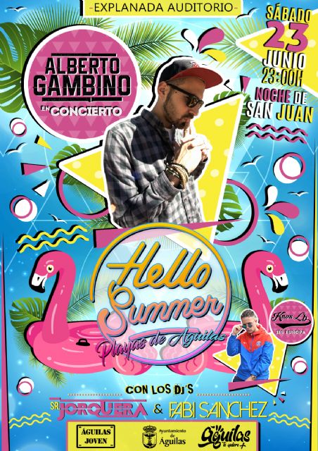 Los ediles de juventud y festejos presentan la segunda edición del concierto de la Noche de San Juan, Hello Summer Playas de Águilas 2018 - 2, Foto 2