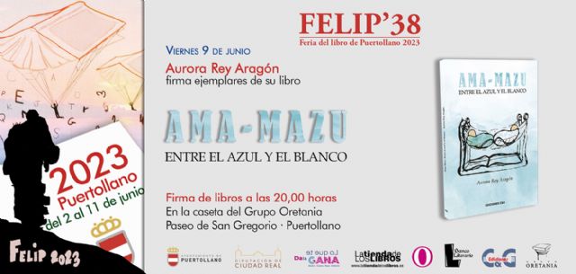 La escritora Aurora Rey Aragón firmará el próximo viernes ejemplares de su novela 'Ama-Mazu. Entre el azul y el blanco' en la FELIP'38 - 1, Foto 1