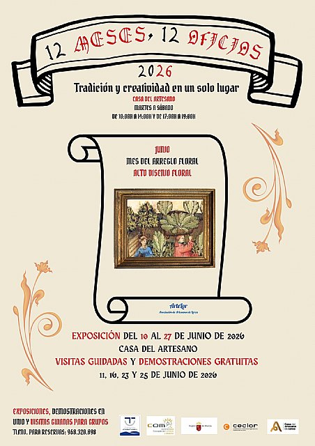 El arte floral, oficio protagonista del mes de junio dentro de la iniciativa “12 meses 12 oficios” de Artelor El arte floral, oficio protagonista del mes de junio dentro de la iniciativa “12 meses 12 oficios” de Artelor