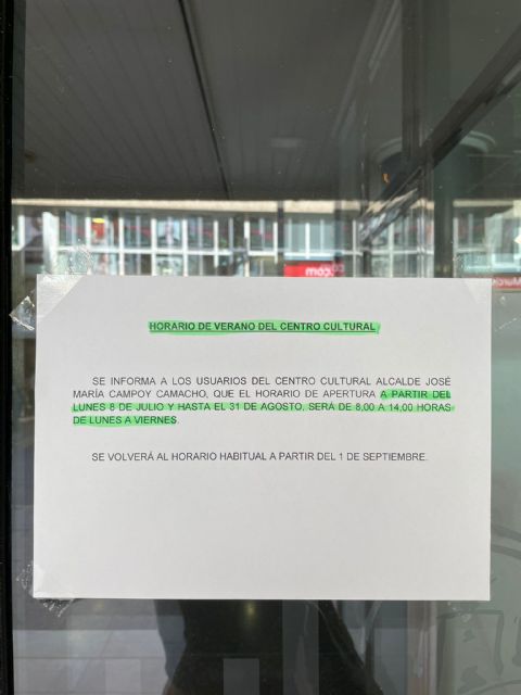 Fulgencio Gil abandona a los estudiantes de Lorca cerrando la salas de estudio de las bibliotecas municipales por las tardes durante todo el verano - 1, Foto 1