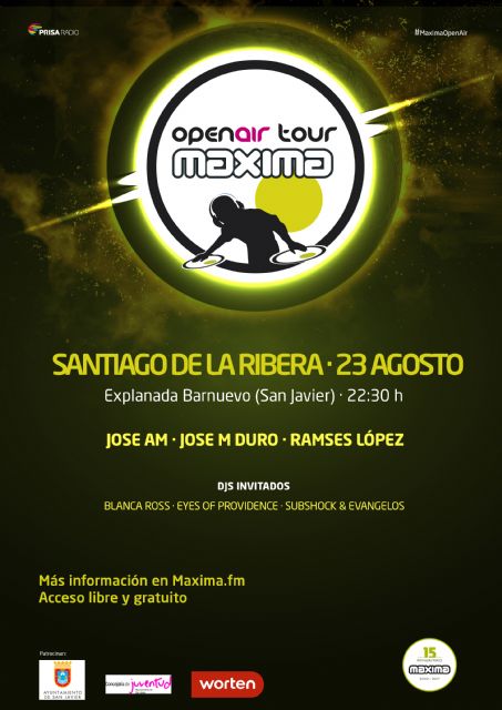 Santiago de la Ribera recibe la gira MÁXIMA Open Air Tour con las mejores sesiones de música dance - 3, Foto 3