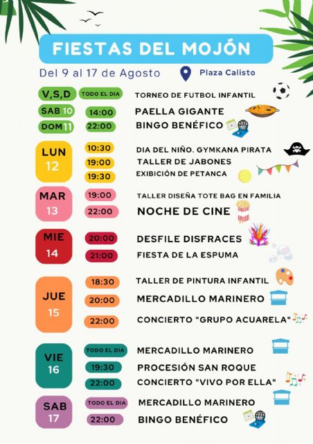 El Mojón celebra las fiestas en honor a San Roque con música, carnaval, talleres y actividades infantiles - 1, Foto 1