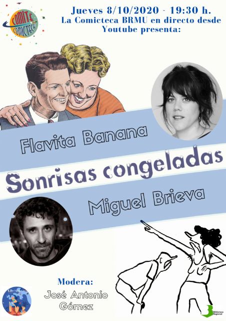 Comité Comicteca de la Biblioteca Regional presenta hoy la charla digital Sonrisas congeladas - 1, Foto 1