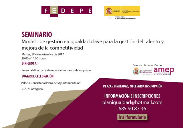 El Palacio Consistorial acoge un seminario para fomentar la implantacion de planes de igualdad en Pymes - 1, Foto 1