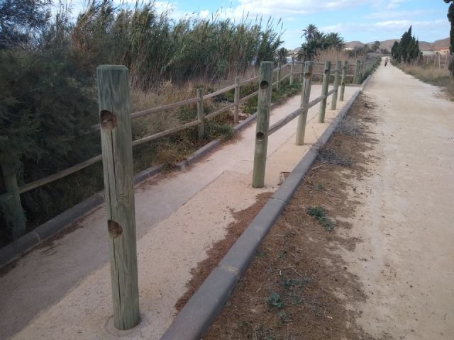 Sí Cartagena denuncia el mal estado de la barandilla del paseo que une la Azohía con Isla Plana - 3, Foto 3