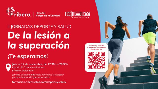 Hospital Ribera Virgen de la Caridad organiza su II Jornada de deporte y salud De la lesión a la superación - 1, Foto 1